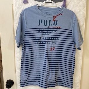 Polo Ralph Lauren Boys XL 18-20 t-shirt. Nautical themed and Excellent condition
